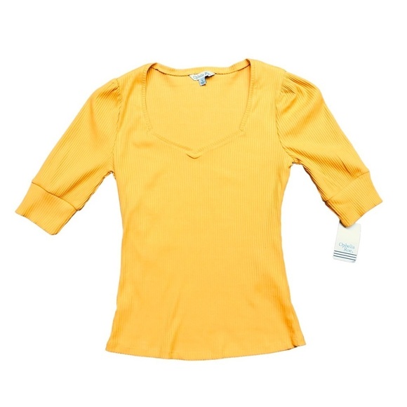 Golden Yellow Top NWT - Picture 3 of 7